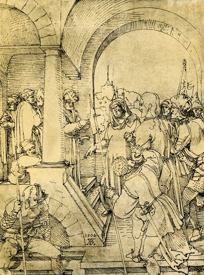 Christus voor Pilatus door Albrecht Dürer
